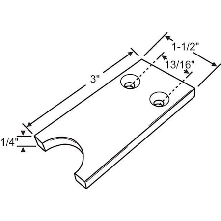Strybuc Top Sash Guide For 88L 88-604
